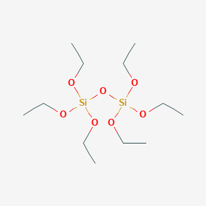 molecular formula C12H30O7Si2 B3049691 Silicic acid (H6Si2O7), hexaethyl ester CAS No. 2157-42-8