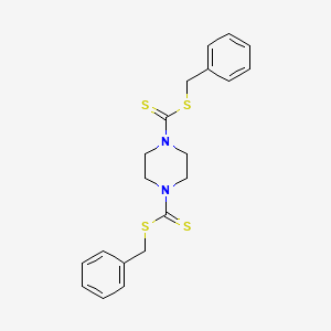 Dibenzyl piperazine-1,4-dicarbodithioate