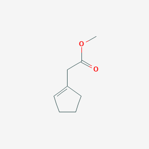 molecular formula C8H12O2 B3049703 Methyl (cyclopent-1-en-1-yl)acetate CAS No. 21622-07-1