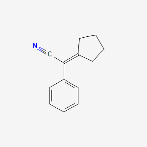 molecular formula C13H13N B3049717 Cyclopentylidenephenylacetonitrile CAS No. 21713-75-7