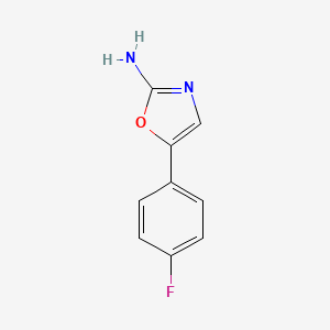 molecular formula C9H7FN2O B3049718 5-(4-Fluorophenyl)oxazol-2-amine CAS No. 21718-02-5