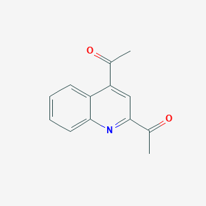 molecular formula C13H11NO2 B3049719 2,4-Diacetylquinoline CAS No. 21718-94-5