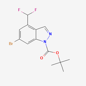 Tert-butyl 6-bromo-4-(difluoromethyl)-1h-indazole-1-carboxylate