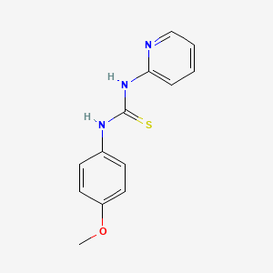 molecular formula C13H13N3OS B3049742 N-(4-Methoxyphenyl)-N'-(2-pyridinyl)thiourea CAS No. 21780-68-7