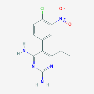 2,4-Diamino-5-(3-amino-4-chloro-5-nitrophenyl)-6-ethylpyrimidine