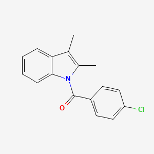 molecular formula C17H14ClNO B3049746 (4-Chlorophenyl)(2,3-dimethyl-1H-indol-1-yl)methanone CAS No. 21819-50-1