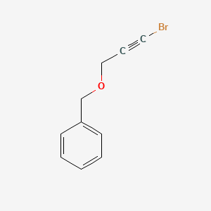 molecular formula C10H9BrO B3049750 {[(3-Bromoprop-2-yn-1-yl)oxy]methyl}benzene CAS No. 218431-34-6