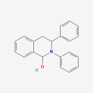 molecular formula C21H17NO B3049752 2,3-Diphenyl-1,2,3,4-tetrahydroisoquinolin-1-ol CAS No. 21868-93-9