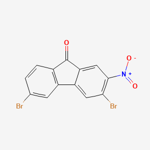 molecular formula C13H5Br2NO3 B3049754 3,6-Dibromo-2-nitro-9h-fluoren-9-one CAS No. 21878-85-3