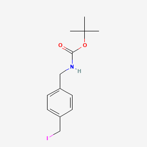 molecular formula C13H18INO2 B3049756 tert-Butyl 4-(iodomethyl)benzylcarbamate CAS No. 218796-73-7