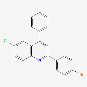2-(4-Bromophenyl)-6-chloro-4-phenylquinoline
