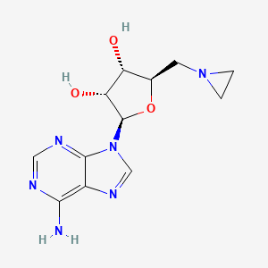 molecular formula C12H16N6O3 B3049769 n-腺苷 aziridine CAS No. 219497-87-7