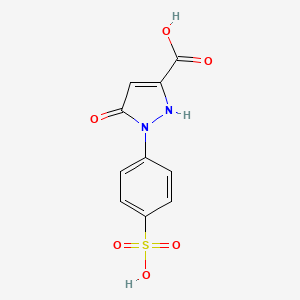 molecular formula C10H8N2O6S B3049770 1H-Pyrazole-3-carboxylic acid, 5-hydroxy-1-(4-sulfophenyl)- CAS No. 21951-33-7