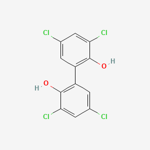 molecular formula C12H6Cl4O2 B3049771 3,3',5,5'-Tetrachloro-1,1'-biphenyl-2,2'-diol CAS No. 21951-40-6