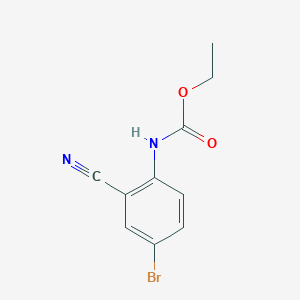 molecular formula C10H9BrN2O2 B3049791 Ethyl (4-bromo-2-cyanophenyl)carbamate CAS No. 220269-80-7