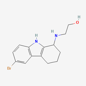 2-[(6-bromo-2,3,4,9-tetrahydro-1H-carbazol-1-yl)amino]ethanol