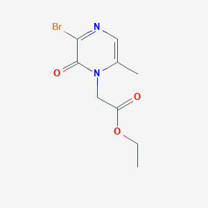 Ethyl 2-(3-bromo-6-methyl-2-oxopyrazin-1(2H)-yl)acetate