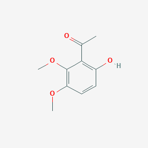 molecular formula C10H12O4 B3049842 Ethanone, 1-(6-hydroxy-2,3-dimethoxyphenyl)- CAS No. 22248-13-1