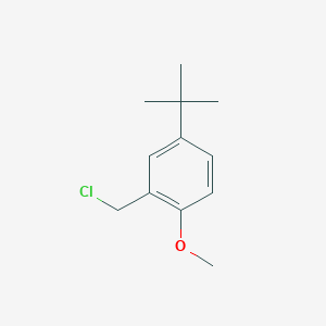 molecular formula C12H17ClO B3049844 4-tert-Butyl-2-(chloromethyl)-1-methoxybenzene CAS No. 22252-73-9