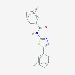 molecular formula C23H31N3OS B304985 N-[5-(1-adamantyl)-1,3,4-thiadiazol-2-yl]adamantane-1-carboxamide 