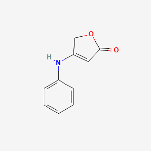 molecular formula C10H9NO2 B3049856 4-Anilinofuran-2(5H)-one CAS No. 22273-65-0