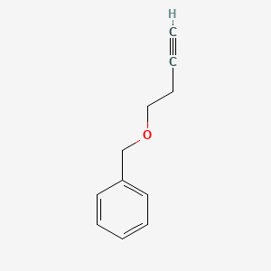 molecular formula C11H12O B3049857 Benzene, [(3-butynyloxy)methyl]- CAS No. 22273-77-4