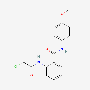 molecular formula C16H15ClN2O3 B3049861 2-(2-chloroacetamido)-N-(4-methoxyphenyl)benzamide CAS No. 22312-68-1