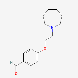 molecular formula C15H21NO2 B3049866 4-(2-(Azepan-1-yl)ethoxy)benzaldehyde CAS No. 223251-09-0