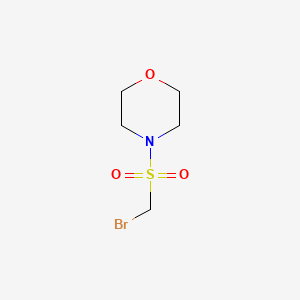 molecular formula C5H10BrNO3S B3049907 4-[(溴甲基)磺酰基]吗啉 CAS No. 22457-12-1