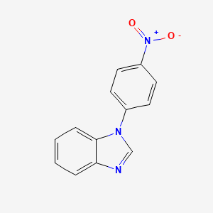 molecular formula C13H9N3O2 B3049914 1-(4-nitrophenyl)-1H-benzimidazole CAS No. 22492-14-4