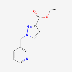 molecular formula C12H13N3O2 B3049916 Ethyl 1-(3-pyridylmethyl)pyrazole-3-carboxylate CAS No. 2250242-67-0