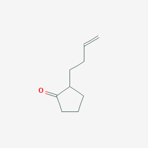 molecular formula C9H14O B3049937 Cyclopentanone, 2-(3-butenyl)- CAS No. 22627-57-2