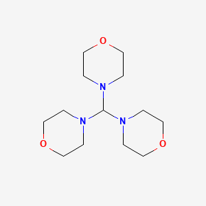 molecular formula C13H25N3O3 B3049938 Morpholine, 4,4',4''-methylidynetris- CAS No. 22630-09-7