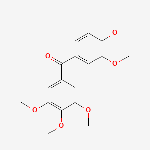 molecular formula C18H20O6 B3049948 3,3',4,4',5-Pentamethoxybenzophenone CAS No. 22699-97-4