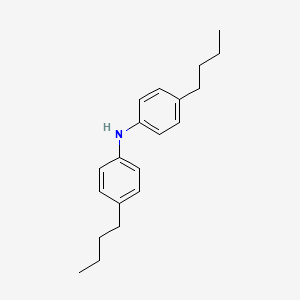 molecular formula C20H27N B3049949 Benzenamine, 4-butyl-N-(4-butylphenyl)- CAS No. 227003-50-1