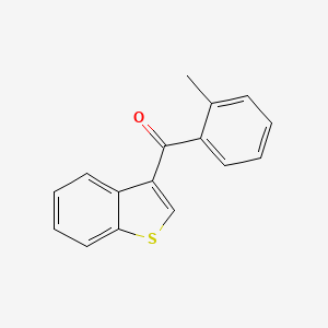 molecular formula C16H12OS B3049956 Methanone, benzo[b]thien-3-yl(2-methylphenyl)- CAS No. 22720-67-8