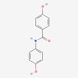 molecular formula C13H11NO3 B3049958 Benzamide, 4-hydroxy-N-(4-hydroxyphenyl)- CAS No. 22744-42-9