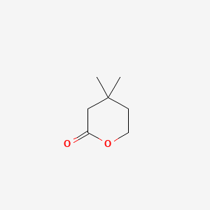 molecular formula C7H12O2 B3049965 2H-吡喃-2-酮，四氢-4,4-二甲基- CAS No. 22791-80-6