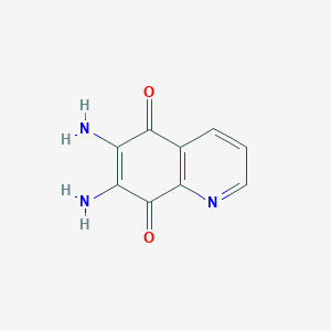 molecular formula C9H7N3O2 B3049967 6,7-Diaminoquinoline-5,8-dione CAS No. 22811-75-2