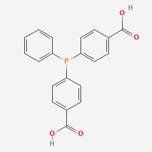 molecular formula C20H15O4P B3049977 4,4'-(Phenylphosphanediyl)dibenzoic acid CAS No. 22836-25-5