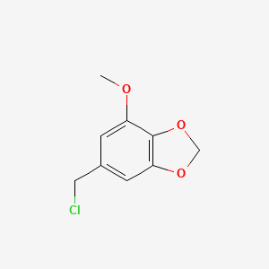 1,3-Benzodioxole, 6-(chloromethyl)-4-methoxy-