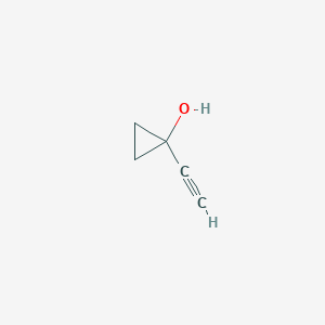 molecular formula C5H6O B3049997 Cyclopropanol, 1-ethynyl- CAS No. 22935-35-9