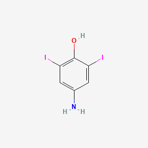 molecular formula C6H5I2NO B3050004 4-氨基-2,6-二碘苯酚 CAS No. 2297-82-7