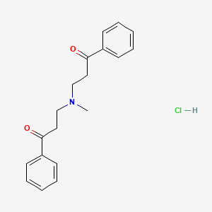 molecular formula C19H22ClNO2 B3050006 N,N-Bis-(2-benzoylethyl)-methylamine CAS No. 2298-49-9