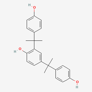 molecular formula C24H26O3 B3050009 苯酚，2,4-双[1-(4-羟苯基)-1-甲基乙基]- CAS No. 2300-15-4