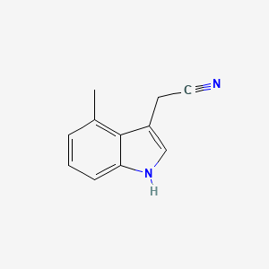 molecular formula C11H10N2 B3050024 2-(4-甲基-1H-吲-3-基)乙腈 CAS No. 23084-32-4