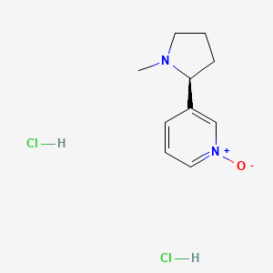 molecular formula C10H16Cl2N2O B3050032 Nicotine, N-oxide, dihydrochloride CAS No. 23155-03-5