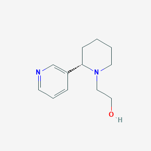 molecular formula C12H18N2O B3050036 2-[(2S)-2-(pyridin-3-yl)piperidin-1-yl]ethanol CAS No. 23176-67-2