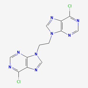 molecular formula C12H8Cl2N8 B3050038 9,9'-Ethane-1,2-diylbis(6-chloro-9h-purine) CAS No. 23191-87-9