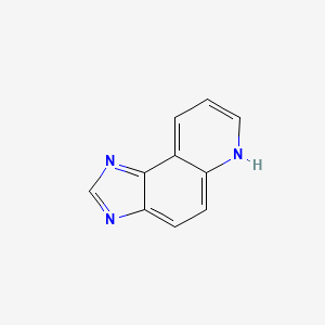 molecular formula C10H7N3 B3050049 1H-Imidazo[4,5-f]quinoline CAS No. 233-55-6